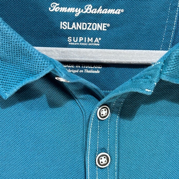 Tommy Bahama Island Zone Men’s Polo Marlin Blue Cruise Short Sleeve Size XL - Picture 9 of 12